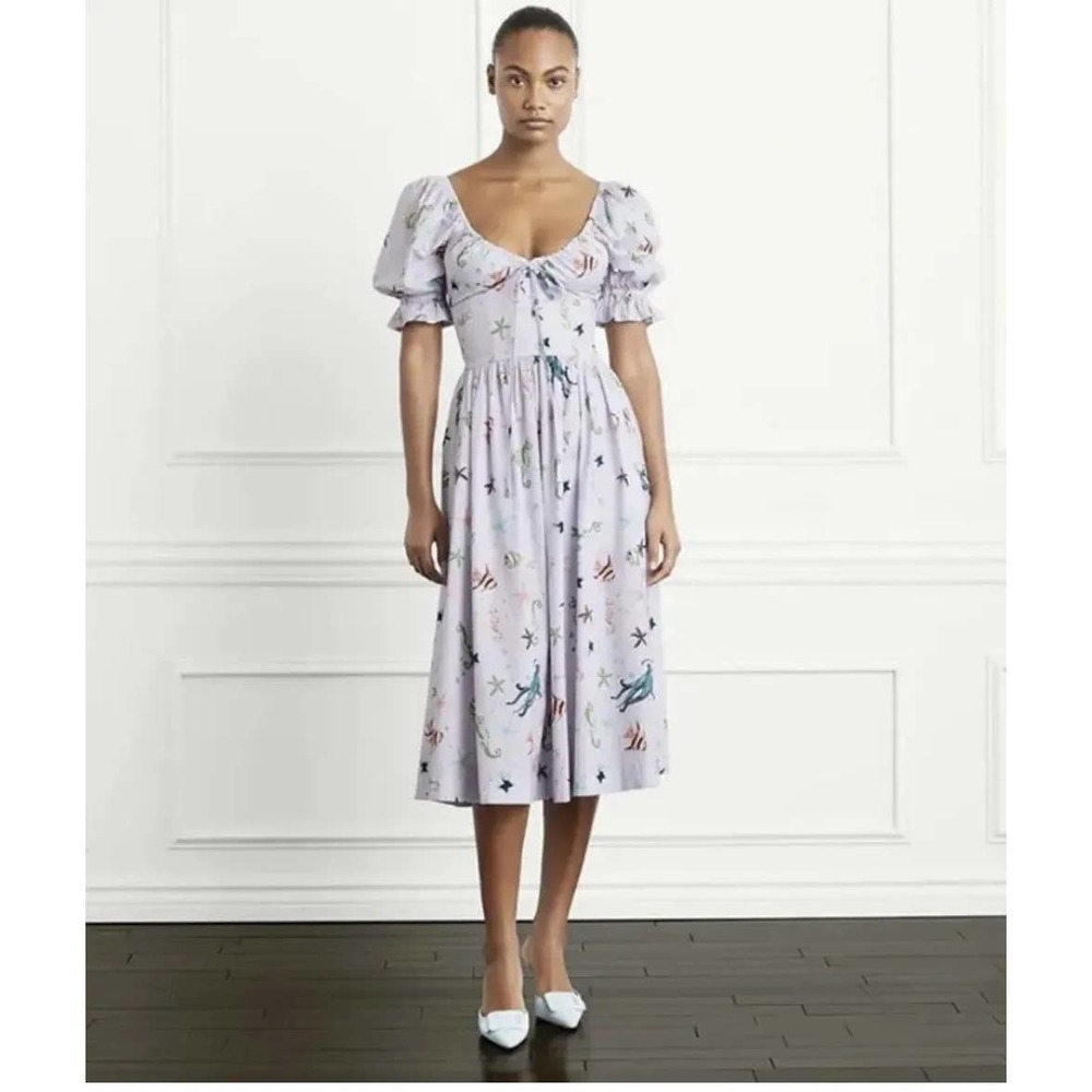 Hill House Ophelia Dress in Sea Creature Print, size XS